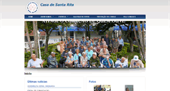 Desktop Screenshot of casasantarita.org.br